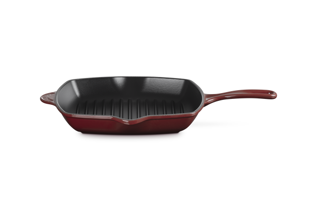 Le Creuset Cast Iron Classic Square Skillet Grill 26cmGarnet image number 1