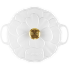 Le Creuset Cast Iron Signature Petal Round Casserole 26cm WhiteWhite image number 5
