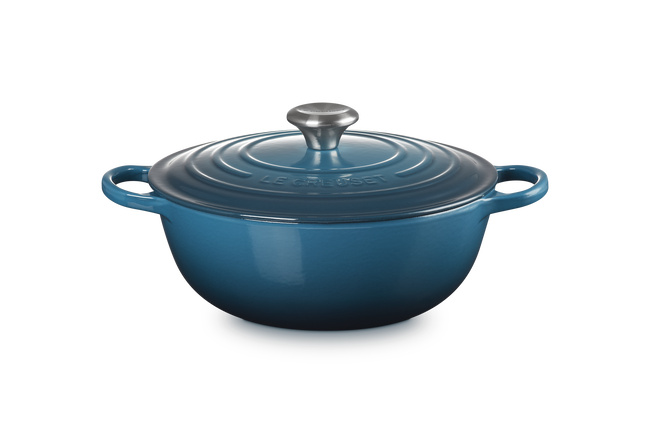 Le Creuset Cast Iron Signature Soup Pot 26cm Deep TealDeep Teal image number 1