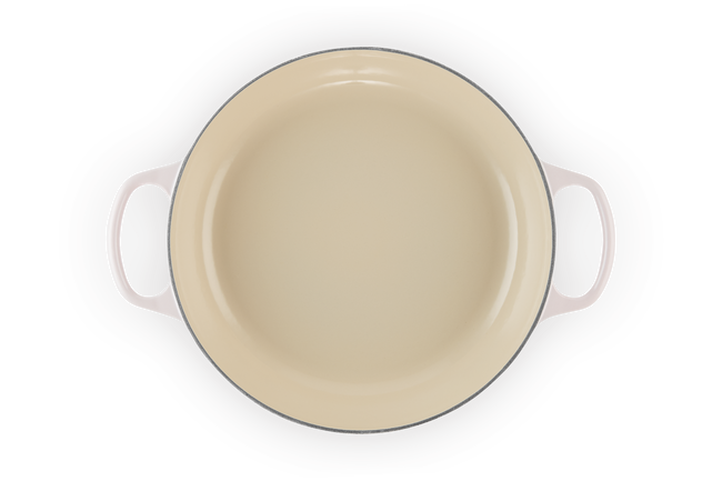 Le Creuset Cast Iron Signature Shallow Casserole 30cm Shell PinkShell Pink image number 5