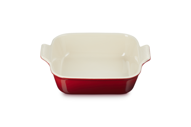 Stoneware Heritage Square DishCerise image number 3