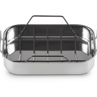 3-ply Stainless Steel Roaster with Roasting Rack image number 2