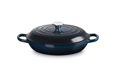 Le Creuset Cast Iron Signature Shallow Casserole 30cm Nuit