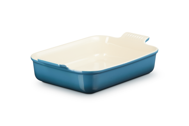Le Creuset Stoneware Rectangular Dish Heritage 32cm Deep TealDeep Teal image number 2