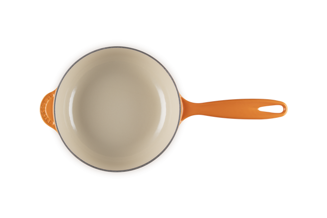 Le Creuset Cast Iron Classic Saucier Pan 21cm FlameFlame image number 4