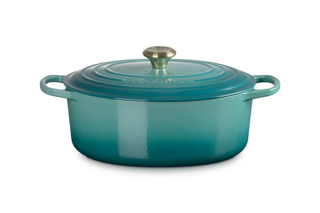 Le Creuset Cast Iron Signature Oval CasseroleRiviera image number 1