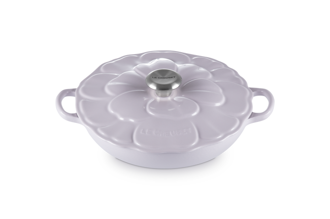 Cast Iron Petal Shallow CasseroleShallot image number 1