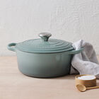 Le Creuset Cast Iron Signature Round Casserole 24cm Sea SaltSea Salt image number 6