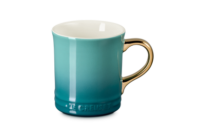 Le Creuset Stoneware Seattle Mug with Gold Handle 400ml
