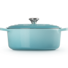 Le Creuset Cast Iron Signature Oval Casserole 29cm CaribbeanCaribbean image number 3