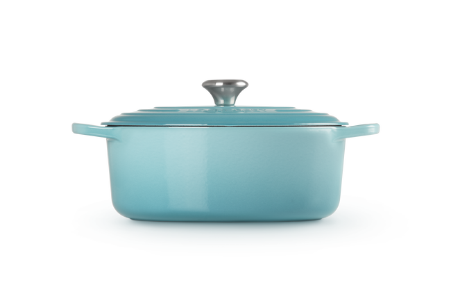 Le Creuset Cast Iron Signature Oval Casserole 29cm CaribbeanCaribbean image number 3