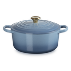 Cast Iron Signature Round CasseroleChambray image number 1