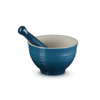 Stoneware Pestle & MortarDeep Teal image number 1