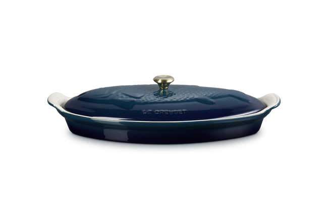 Stoneware Heritage Fish Baker with LidAgave image number 1