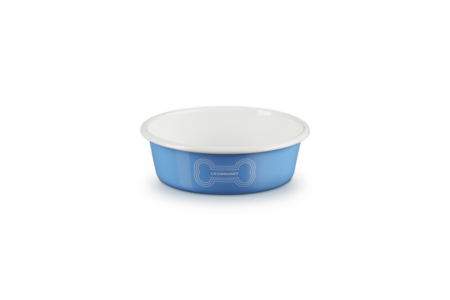 Pet Bowl with Bone DecalLight Blue image number 1