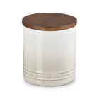 Signature 1.1L Storage Jar with Wooden LidMeringue image number 1