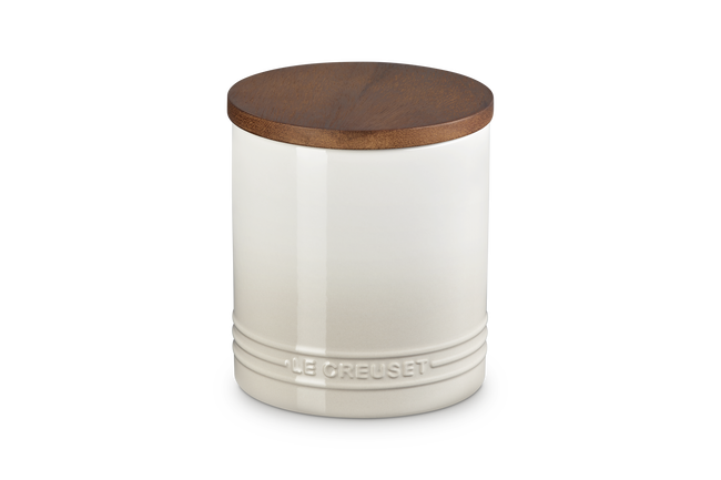 Signature 1.1L Storage Jar with Wooden LidMeringue image number 1
