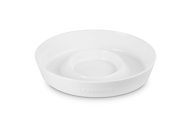 Stoneware Chip and Dip PlatterWhite image number 2
