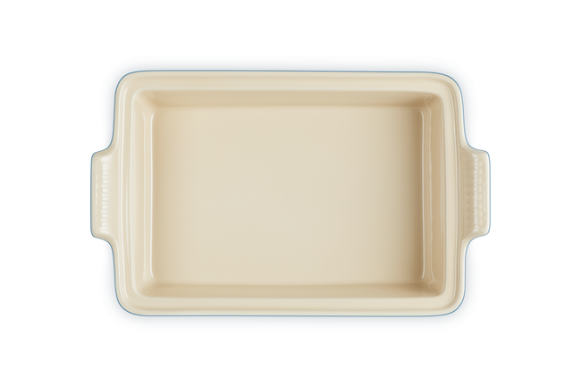 Stoneware Heritage Rectangular Dish with LidAzure Blue image number 5