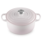 Cast Iron Signature Round CasseroleShell Pink image number 2
