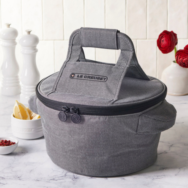 Round Casserole Tote BagNoir image number 5