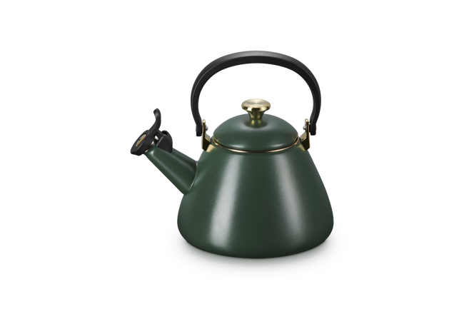 Le Creuset Kone Kettle with Gold Knob 1.6L For&ecirc;tFor&ecirc;t image number 1