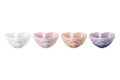 Set of 4 Mini Heart Bowls