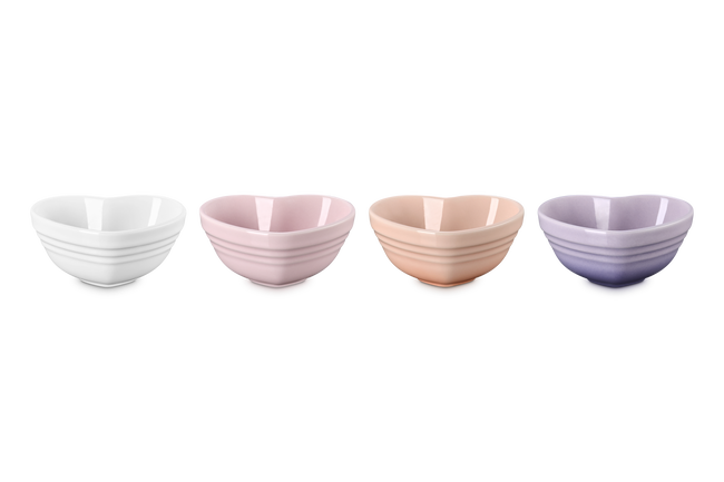 Set of 4 Mini Heart Bowls image number 1