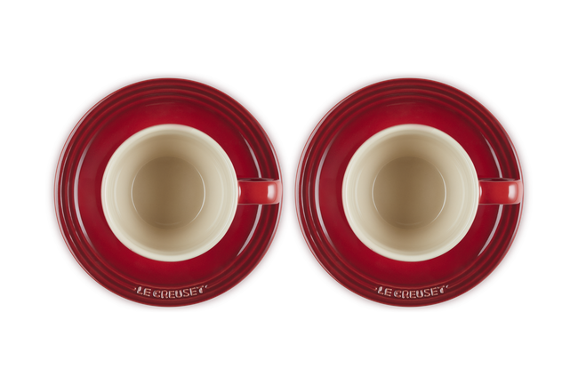 Stoneware Set of 2 Cups and Saucers image number 4