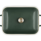 Le Creuset Stoneware Coupe Rectangular Dish with Lid 4L For&ecirc;t image number 5