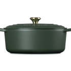 Le Creuset Cast Iron Signature Oval Casserole 31cm For&ecirc;tFor&ecirc;t image number 3