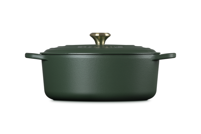 Le Creuset Cast Iron Signature Oval Casserole 31cm For&ecirc;tFor&ecirc;t image number 3