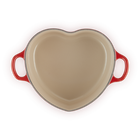 Cast Iron Heart Shaped Casserole with Heart KnobCerise image number 5