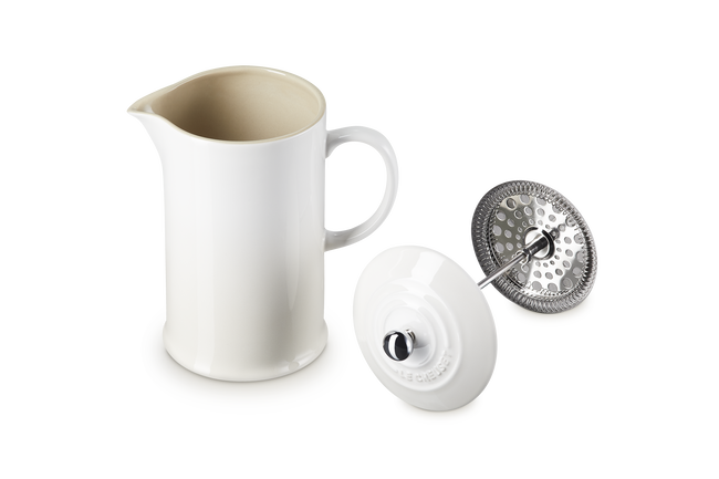 Le Creuset Stoneware Coffee Press 1L MeringueMeringue image number 6
