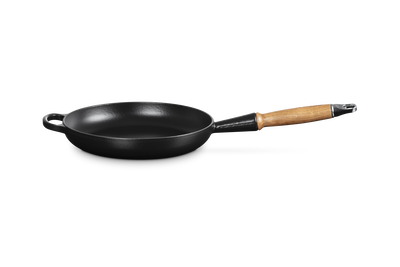 Le Creuset Cast Iron Signature Frying Pan with Wooden Handle