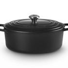 Le Creuset Cast Iron Signature Oval Casserole 31cm Matte BlackMatte Black image number 1