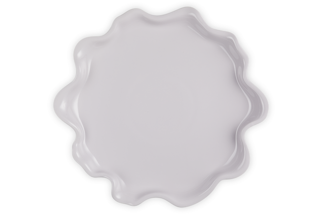 Stoneware Iris Serving PlatterShallot image number 5