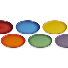 Stoneware Rainbow Set of 6 Coupe Dinner Plates image number 3