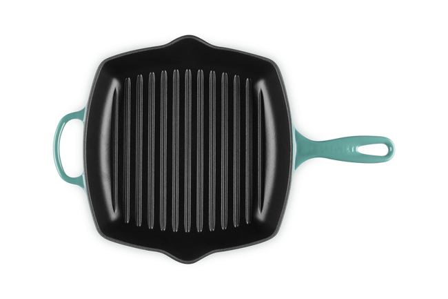 Le Creuset Cast Iron Signature Square Skillet Grill 26cmRiviera image number 5