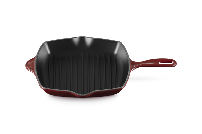 Le Creuset Cast Iron Classic Square Skillet Grill 26cmGarnet image number 2