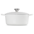 Cast Iron Signature Round CasseroleWhite image number 3