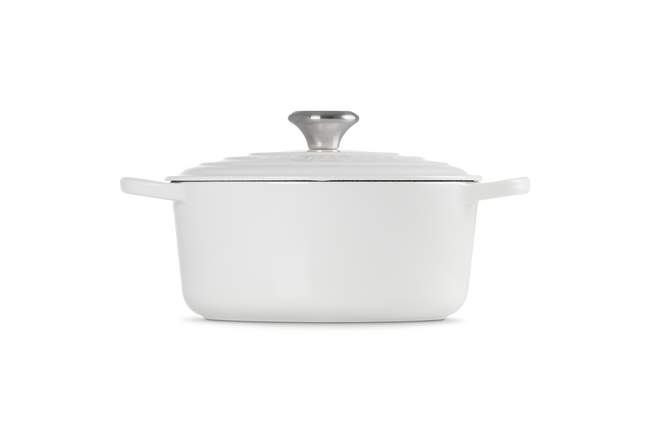 Cast Iron Signature Round CasseroleWhite image number 3