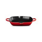 Le Creuset Cast Iron Signature Deep Square Grill 30cm CeriseCerise image number 1