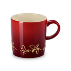 Le Creuset Stoneware Holly Mug with Gold Decal 350ml image number 1