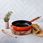 Cast Iron Signature Saute Pan with Wooden HandleFlame image number 6
