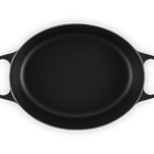 Le Creuset Cast Iron Signature Oval Casserole 31cm Matte BlackMatte Black image number 5