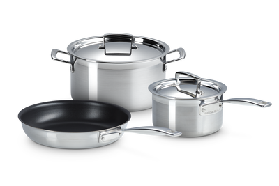 3-ply Stainless Steel 3-piece Cookware Set