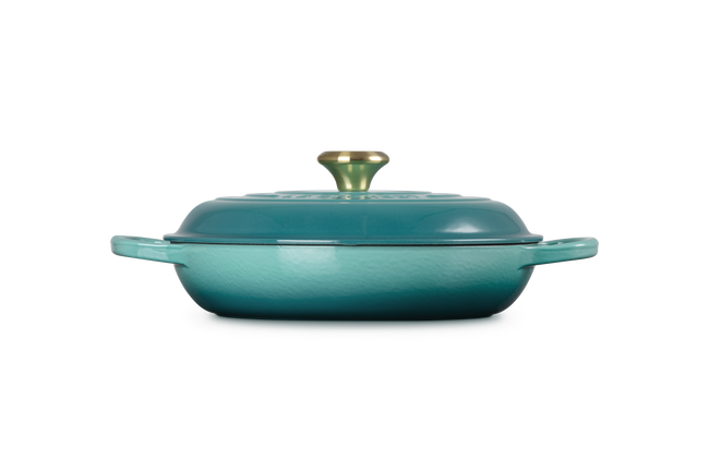 Le Creuset Cast Iron Signature Shallow Casserole 28cm RivieraRiviera image number 3