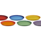 Stoneware Rainbow Set of 6 Coupe Side Plates image number 2