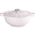 Le Creuset Cast Iron Signature Petal Soup Pot 26cm Shell PinkShell Pink image number 1